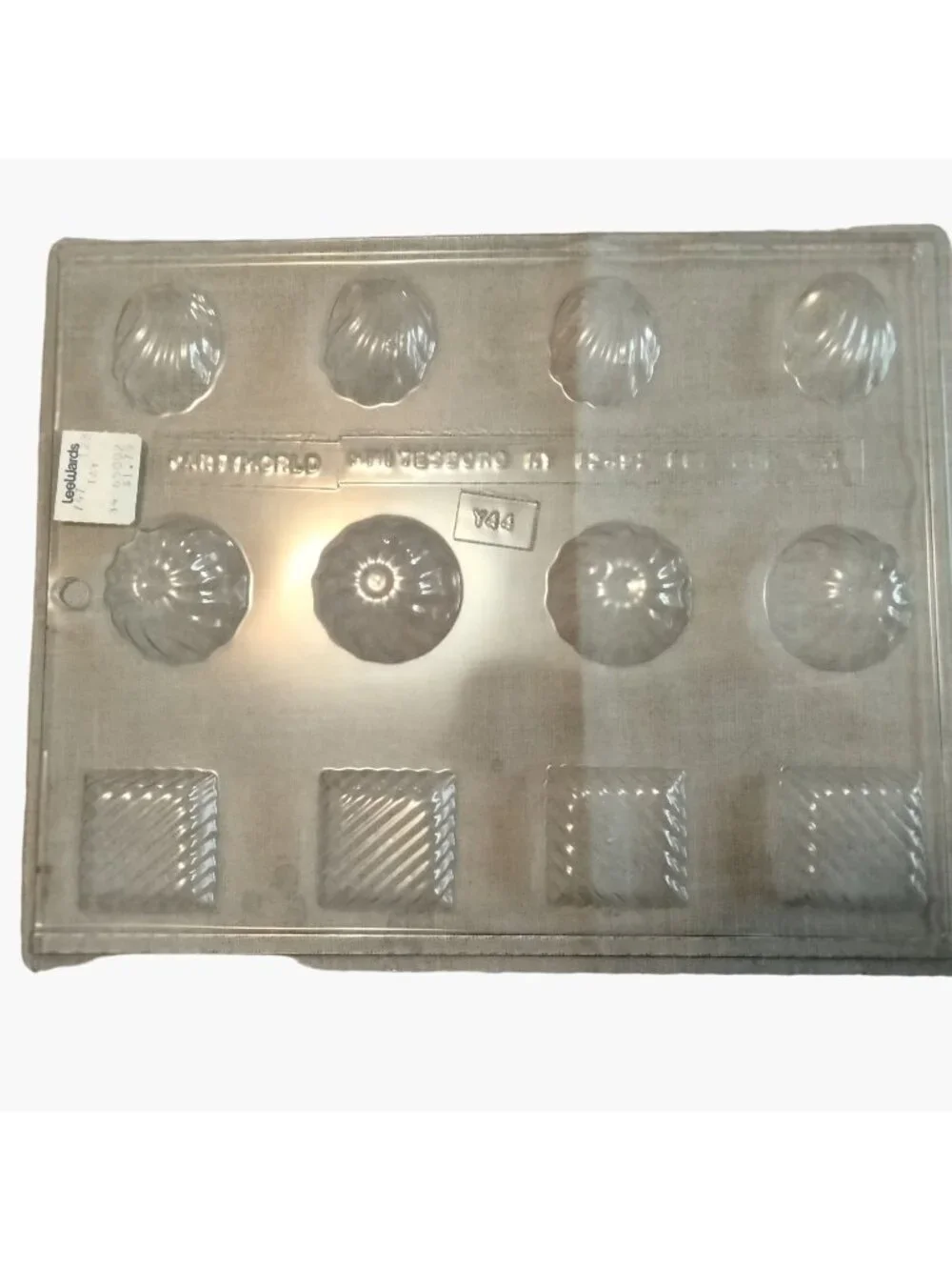 Party World Assorted Chocolate Candy Mold Fondant Round Square Y44
